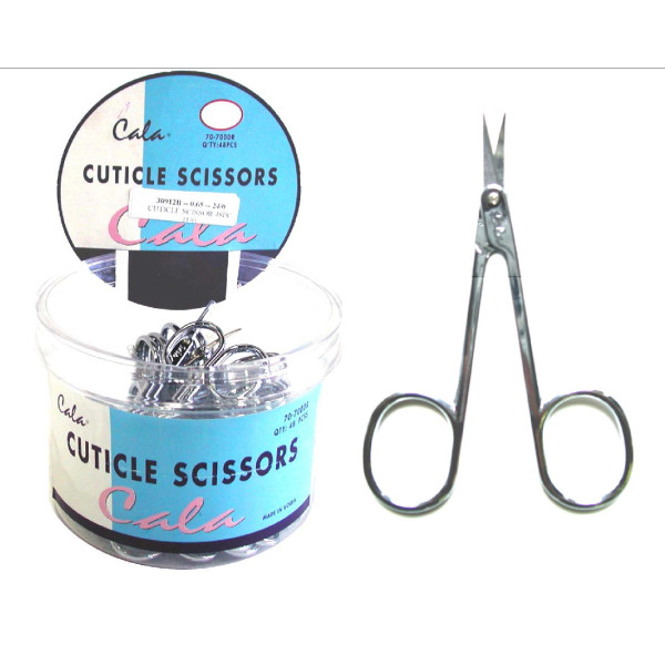 CUTICLE SCISSOR CHROME 36/TUB