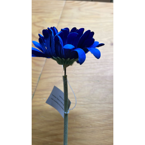 LONG STEM DAISY ROYAL BLUE