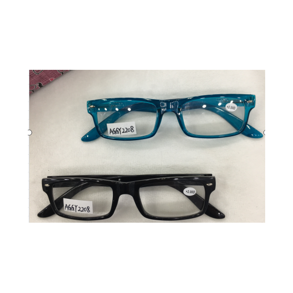 READING GLASSES PLASTIC FRAME 4 COLORS P+4.00