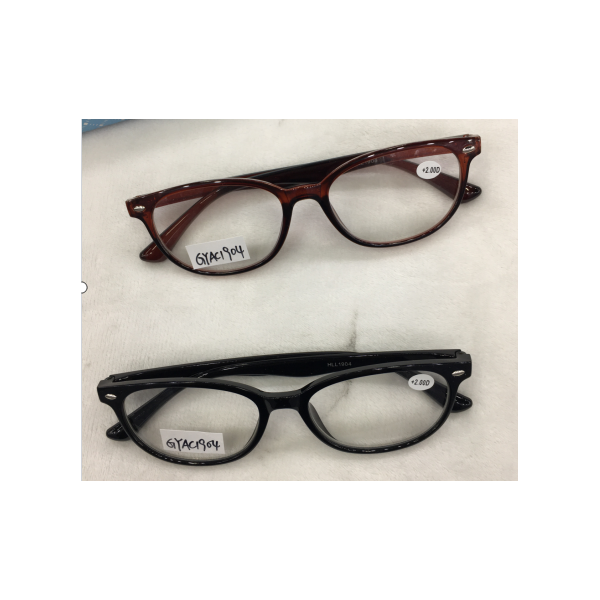 READING GLASSES PLASTIC FRAME 4 COLORS P+3.50