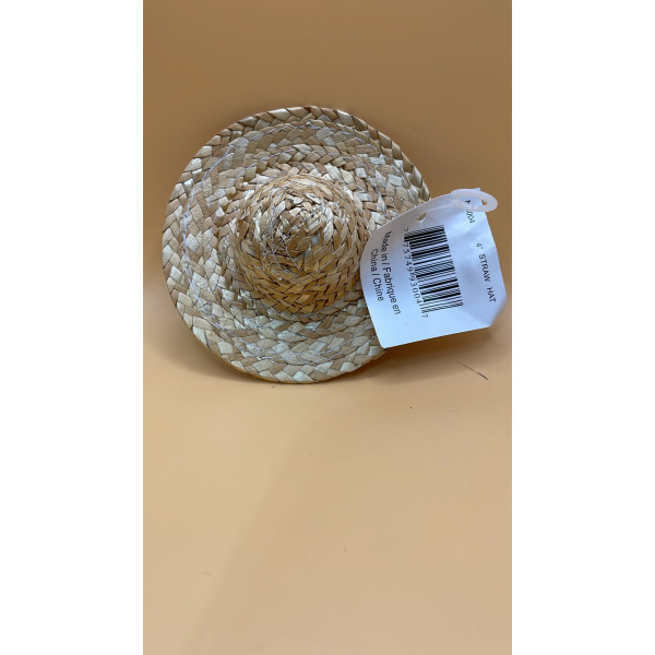 small straw hat 4''