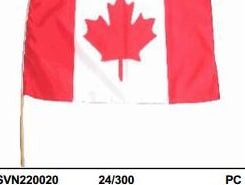 CANADA FLAG 12x18 WOODEN STICK