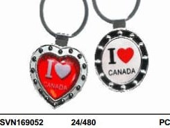 CANADA K/C I LOVE CANADA ASST SHAPES