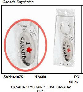 CANADA K/C I LOVE CANADA HEART SHAPE