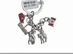 CANADA K/C MAP, MOUNTIE, FLAG, PARLIAMENT