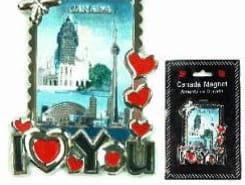 CANADA MAGNET I LOVE U B/C