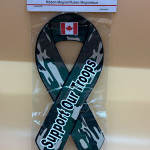 CANADA SUPPORT OUR TROOPS RIBBON MAGNET