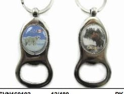 CANADA WILD ANIMALS K/C FLIP BOTTLE OPENER