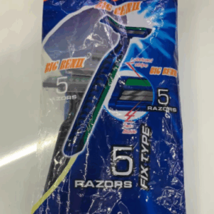 DISPOSABLE RAZORS 5PC/PK BLUE