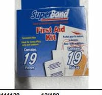 FIRST AID KIT CONTAINS 19 PIECES