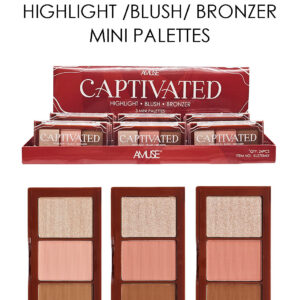 HIGHLIGHT/BLUSH/BRONZER 3 IN 1 MINI PALETTES (AMUSE)