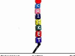 K/C PLASTIC BEADS I LOVE CRICKET