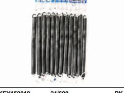 K/C SPIRAL COIL PLASTIC W/ SNAP HOOK ASST COLORS