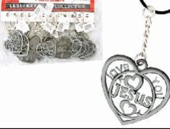 KEYCHAINS - HEART/JESUS