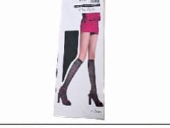 KNEE-HIGH FISH NET 1 PAIR BLACK/PLAIN