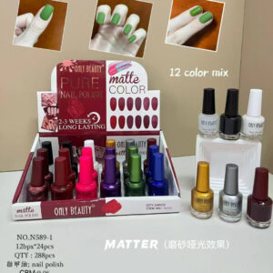 NAIL POLISH MATTE FINISH 12 COLORS