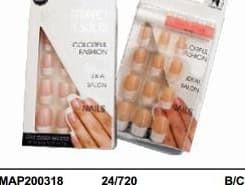 NAIL WITH STONE& GLUE