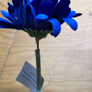 LONG STEM DAISY ROYAL BLUE