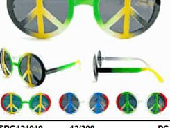 S/G PARTY TIME PEACE SIGN ASSTD CLRS