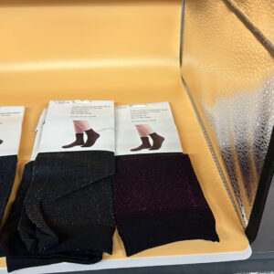 SOX ANKLE W/GLITTER 3 CLRS MIXED, HQ, SILKY FINISH