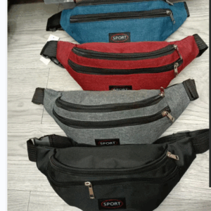 WAIST BAGS (GOOD QUALITY) 2 COLOR BLK/RED