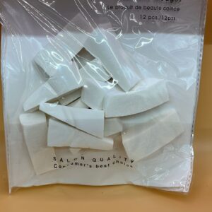 MAKE-UP REMOVAL WEDGES 12PC COSMETIC WEDGES