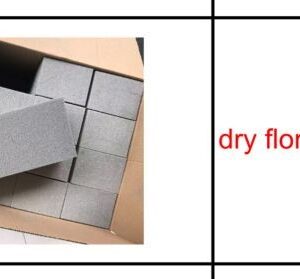 DRY FLORAL FOAM BRICK, GREY- Shrink-wrapped